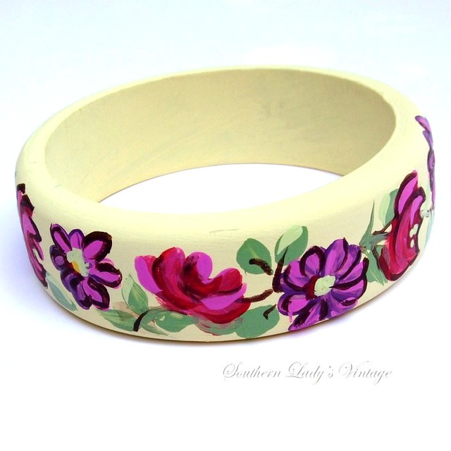 Hand Painted Bangle Bracelet Another fun bangle bracelet t… Flickr