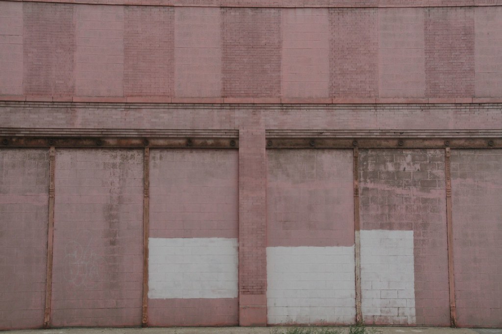 Not Enough Pink Paint Pink wall with white graffiti blocks… Flickr