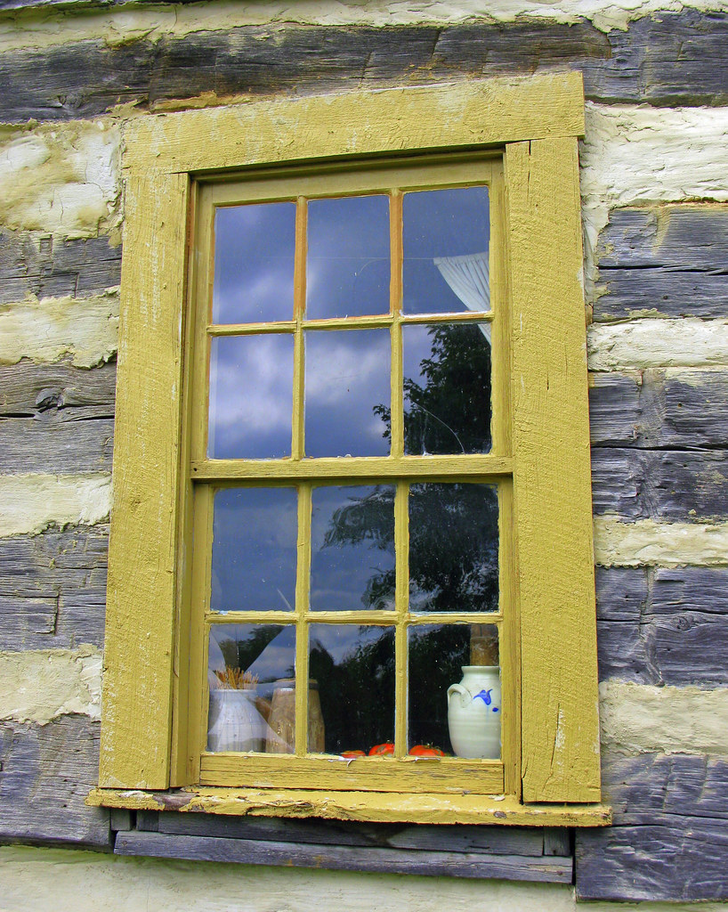 Log Cabin Window Old Bedford Village, Bedford PA Jeff Flickr