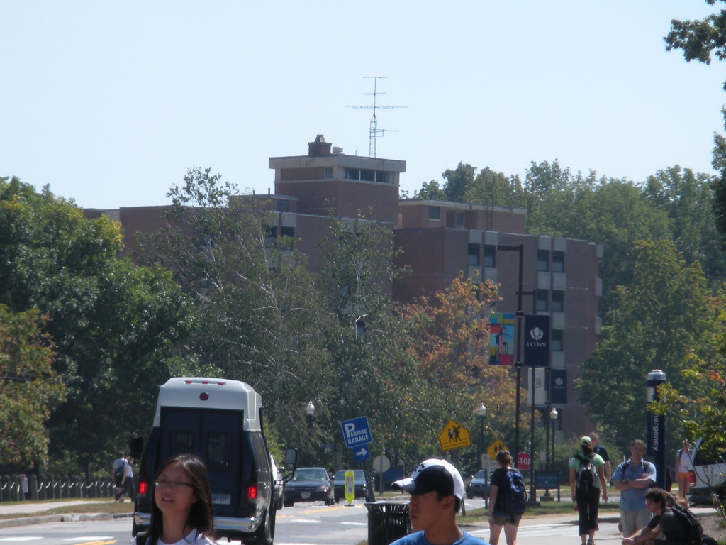 Brock Hall as seen from around the Coop UConn Flickr