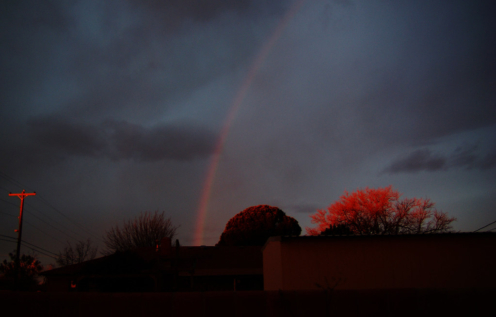 Sunrise Rainbow Odessa TX As I looked to the West, there w… Flickr