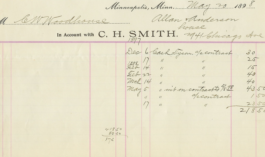 Hennepin County Property Tax 1898 For a home at 2941? Chic… Flickr