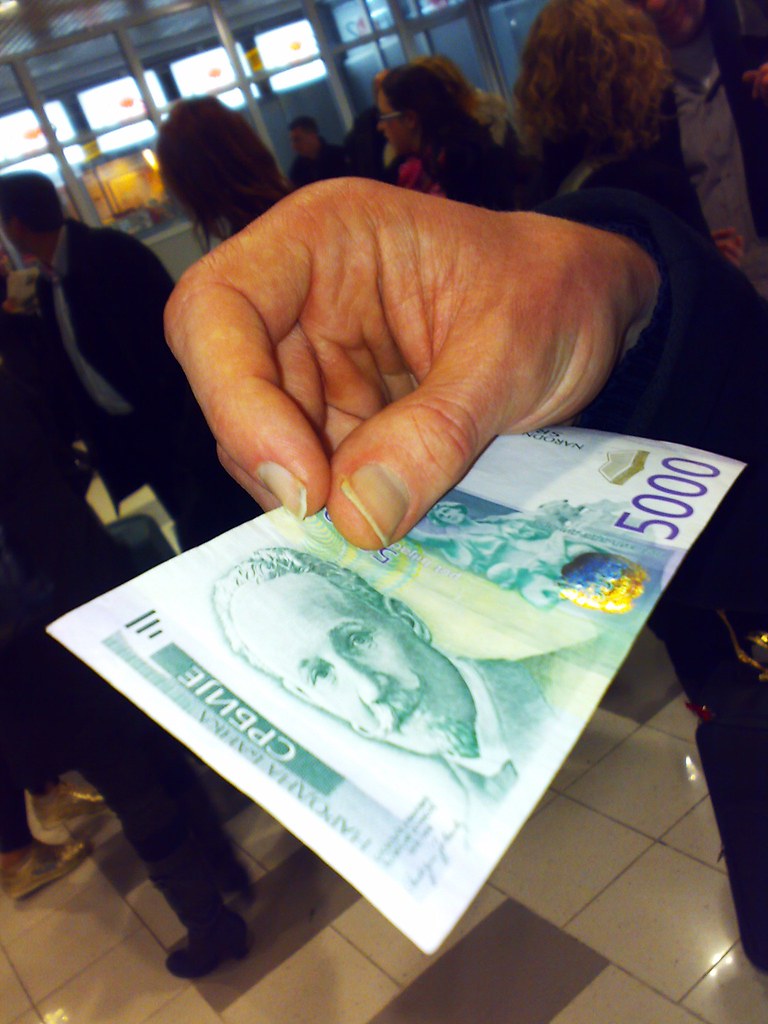 5000 Dinar Serbian currency note 1 euro = about 90 Dinars … Flickr