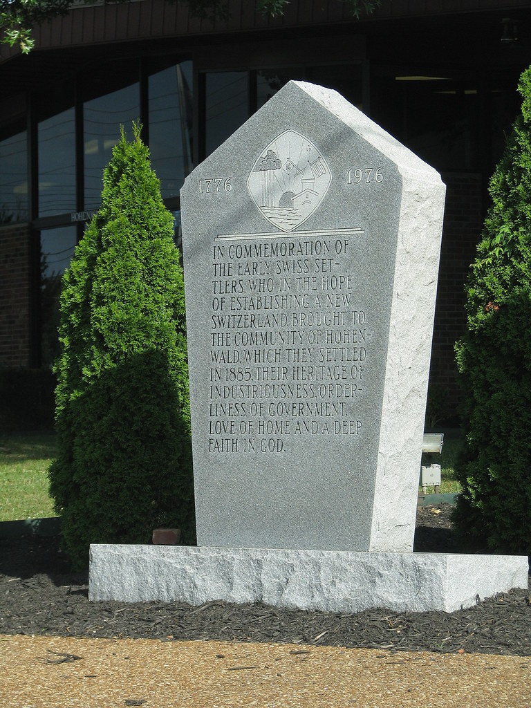 Hohenwald Swiss Settler monument Erected during the nation… Flickr