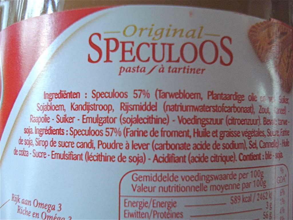 Speculoos paste ingredients and calories 57 cookie...589 … Flickr