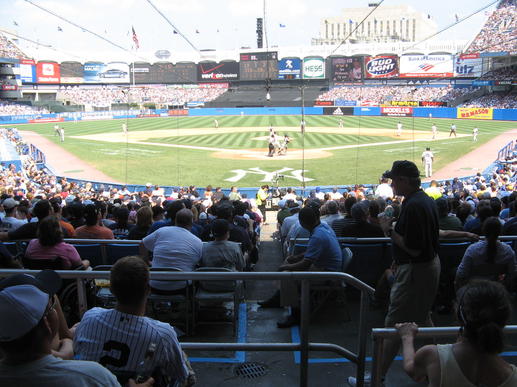 View from behind home plate at Yankee Stadium with Alex Ro… Flickr