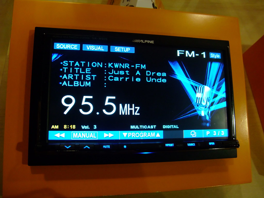HD Radio car display James Cridland Flickr