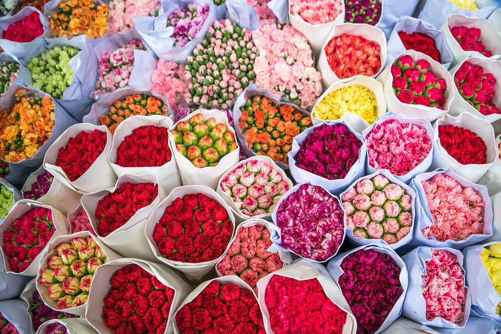 Flowers at Kowloon Flower Market Hong Kong ChrisGoldNY Flickr