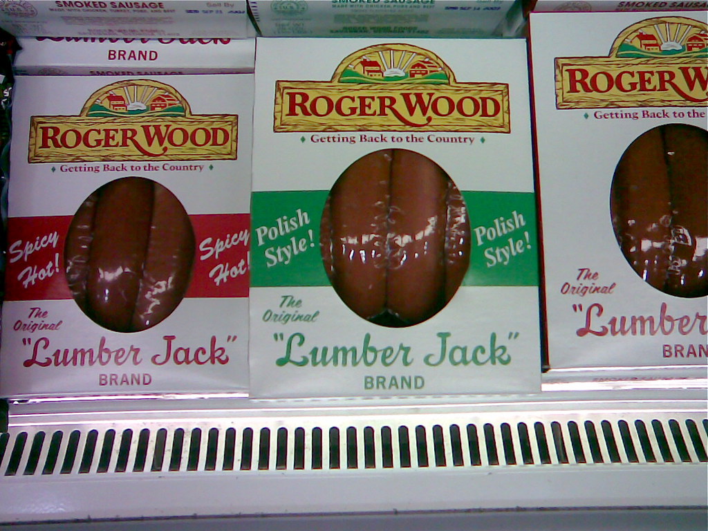 Roger Wood Lumber Jack Sausage How can one not enjoy… Flickr