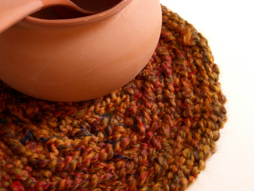 Earthy Orange Crochet Trivet Alison Nieman Flickr