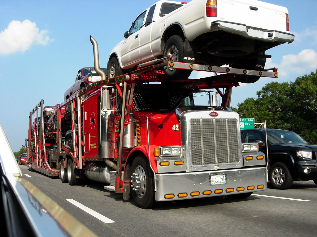 Red Peterbilt Car Hauler Interstate 495 Silvester Humaj Flickr