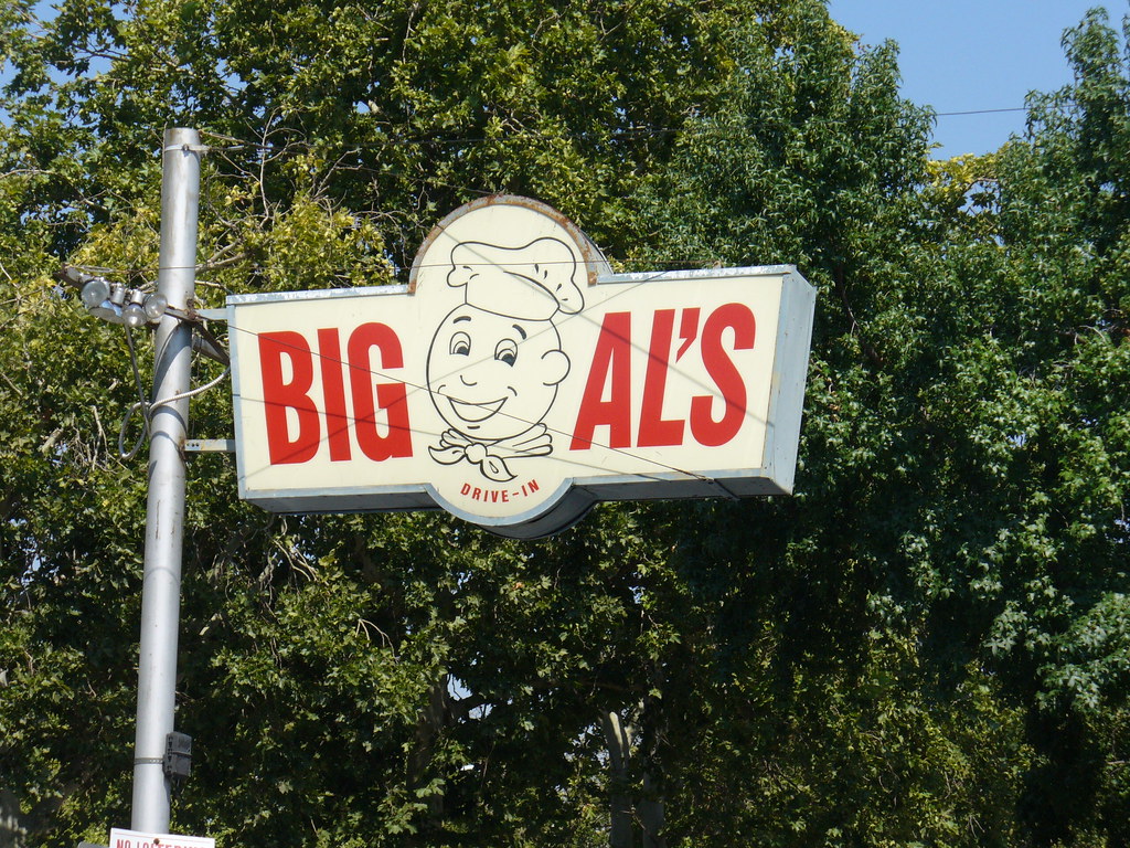 Big Al's sign This is a photo of Big Al's drive in sign. T… Flickr