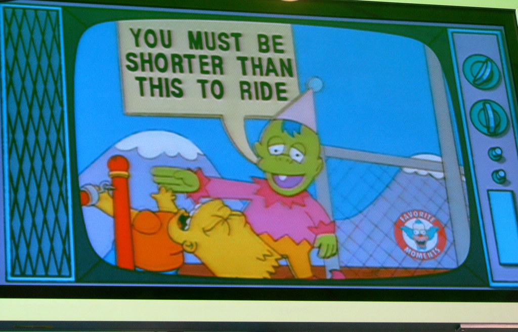 Height requirement for Simpsons ride Universal Studios