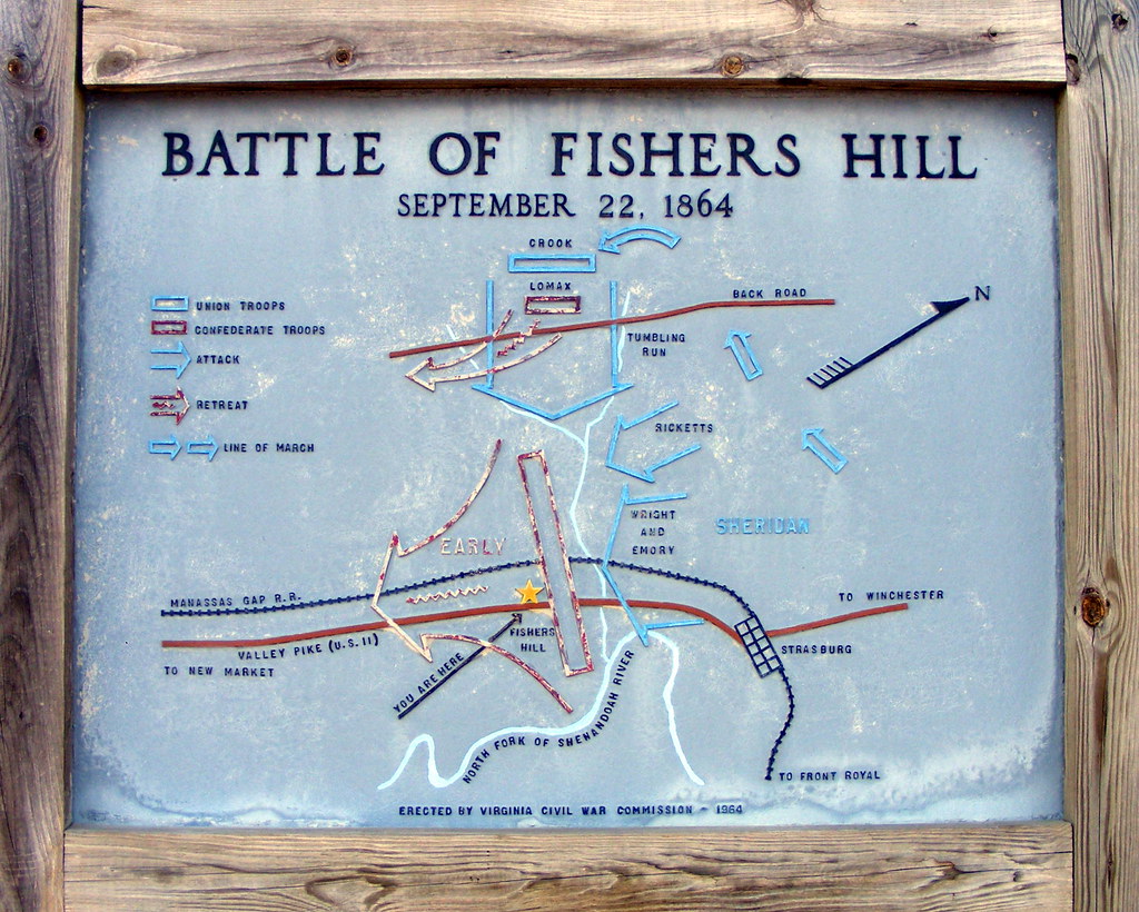 Map of the Battle of Fishers Hill See more about the Battl… Flickr