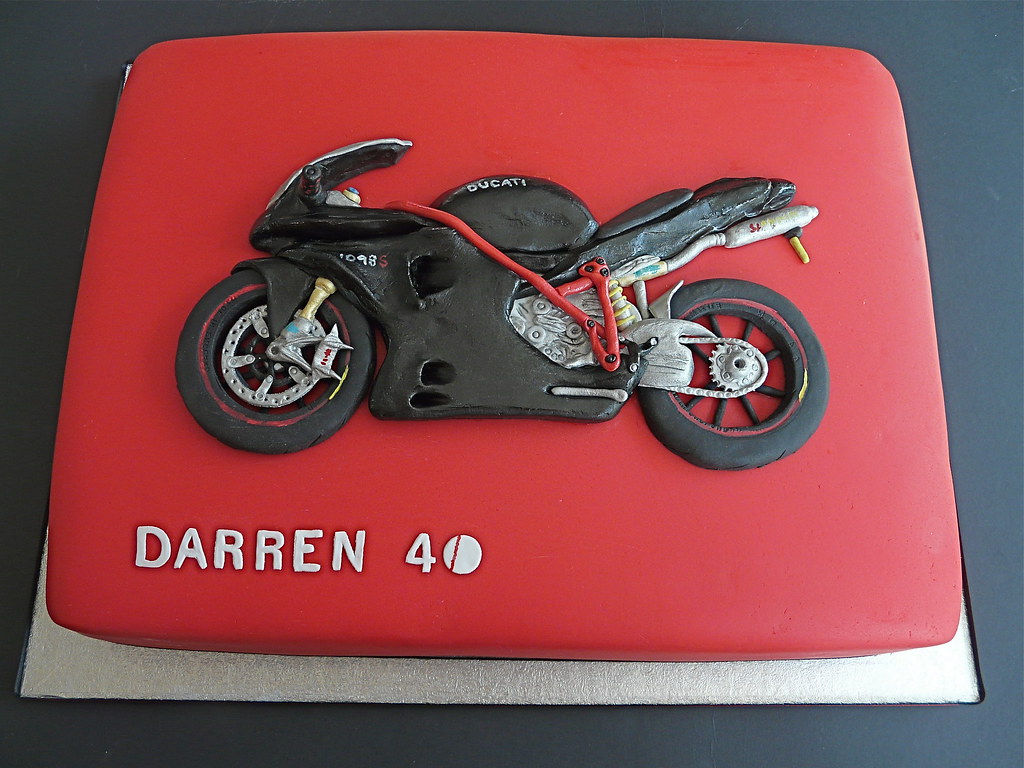 Ducati 1098S Motor Bike Birthday Cake This large Birthday … Flickr