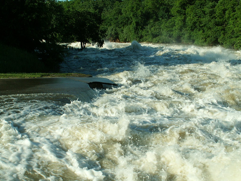Coralville Dam flooding Water flows over the spillway at C… Flickr