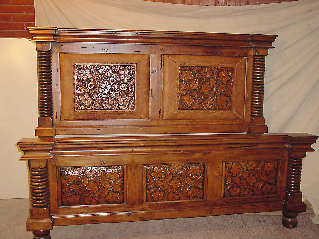 Custom Maple Wood Bed Built by western furniture artist Ro… Flickr