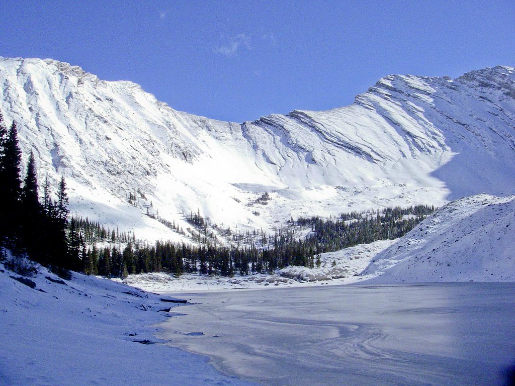 Frozen pickle jar lake On of the pickle jar lakes all froz… Flickr