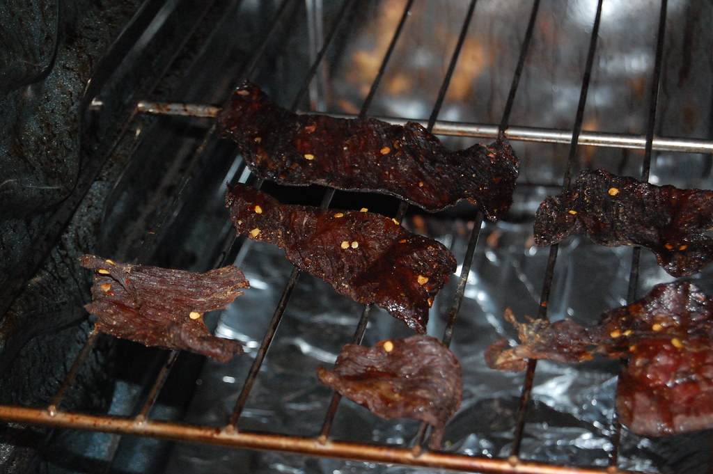 Beef Jerky 3/4 Done A picture of legendary beef jerky abou… Flickr