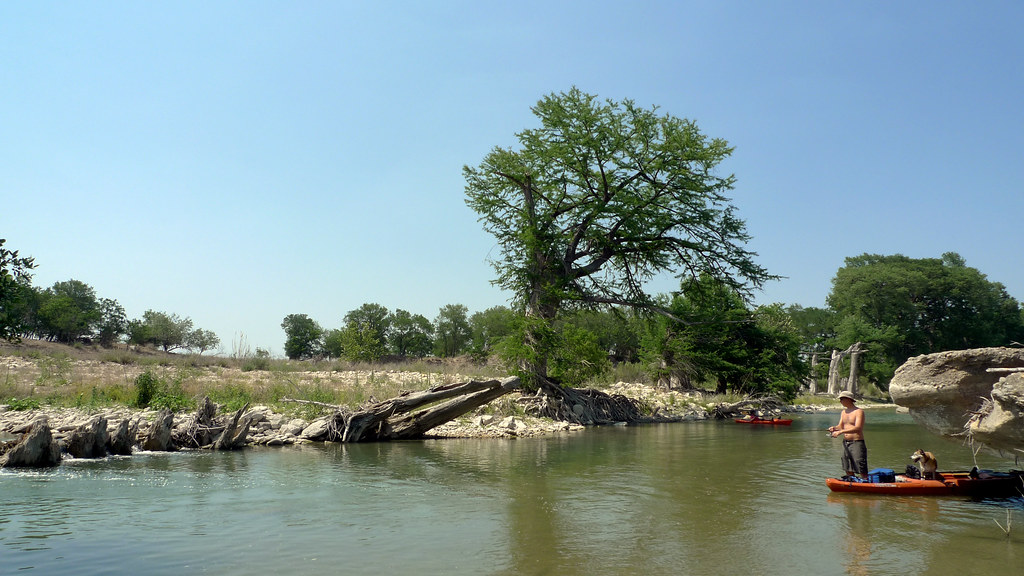 Kayak fishing the Guadalupe River Patrick Lewis Flickr