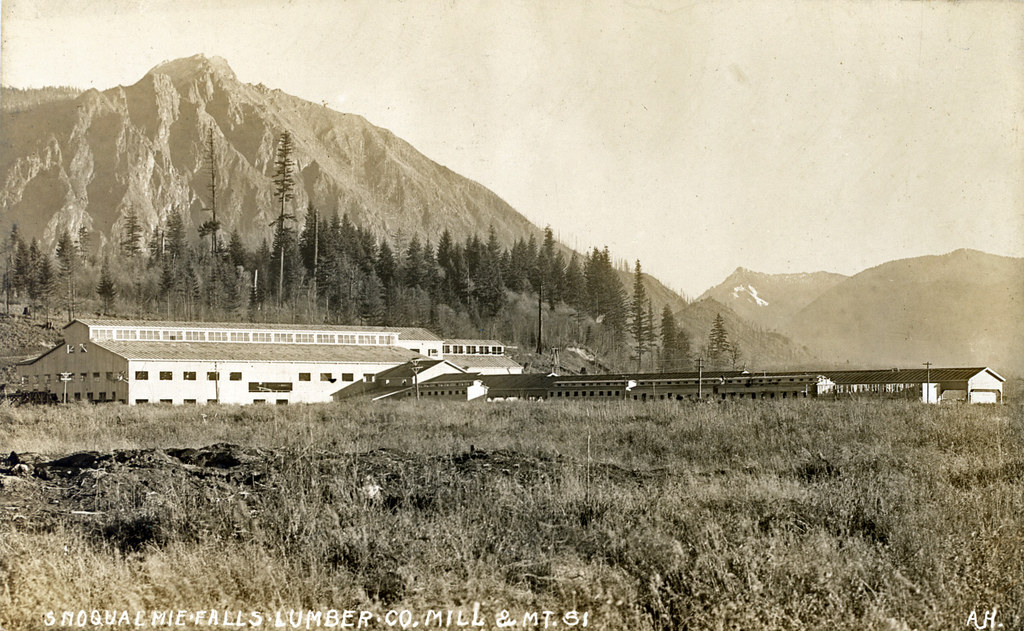 PO15910Snoqualmie Falls Lumber Company Mill and Mt Si (… Flickr