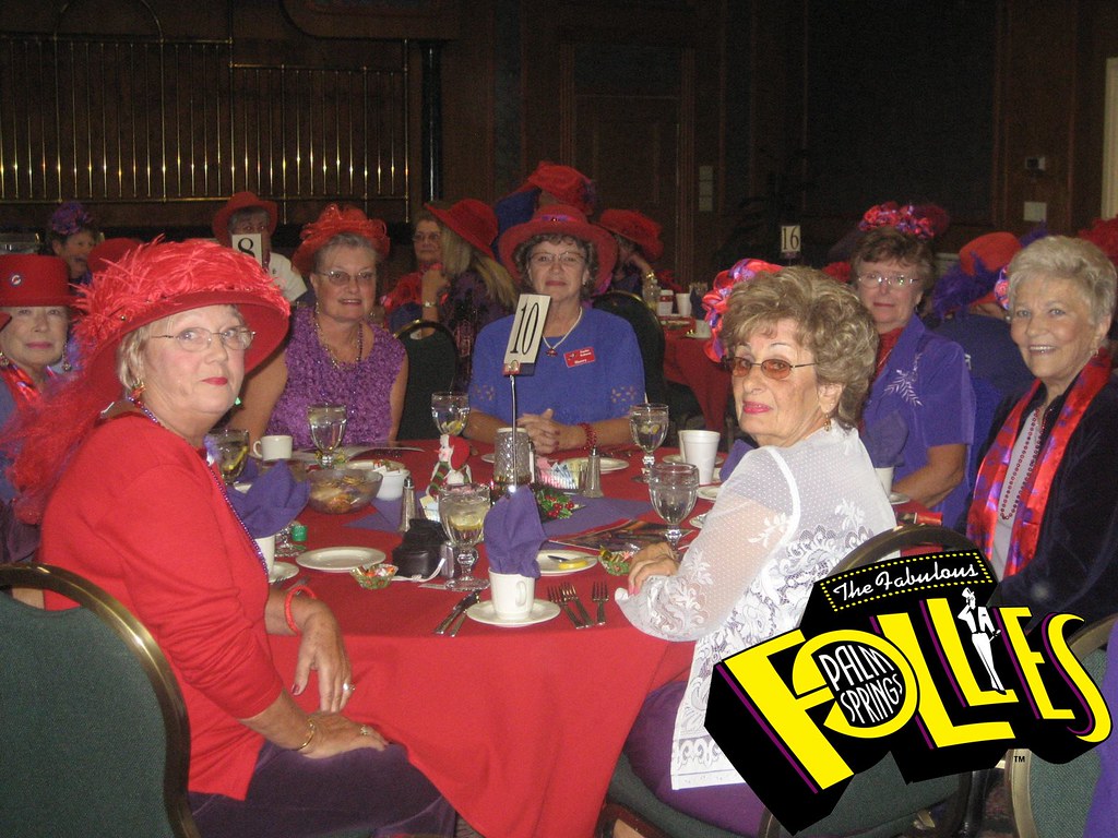Red Hat Society Holiday Luncheon The Fabulous Palm Springs Follies
