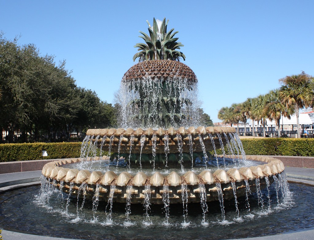 Charleston, SC Pineapple Fountain One of the most eye
