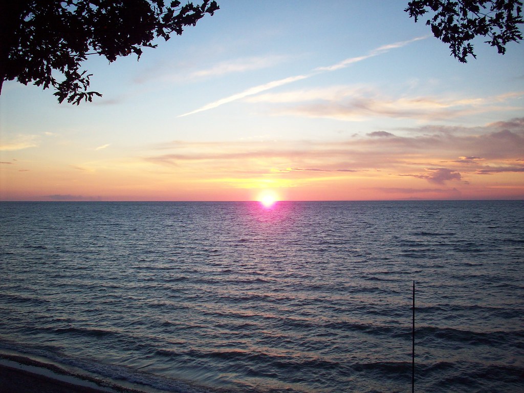 sunset on lake erie Weekend at the Cottage in Erie, PA Micah M Flickr