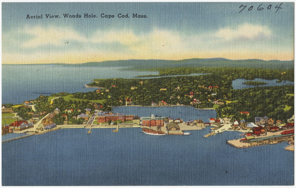 Aerial view, Woods Hole, Cape Cod, Mass. File name 06_10_… Flickr