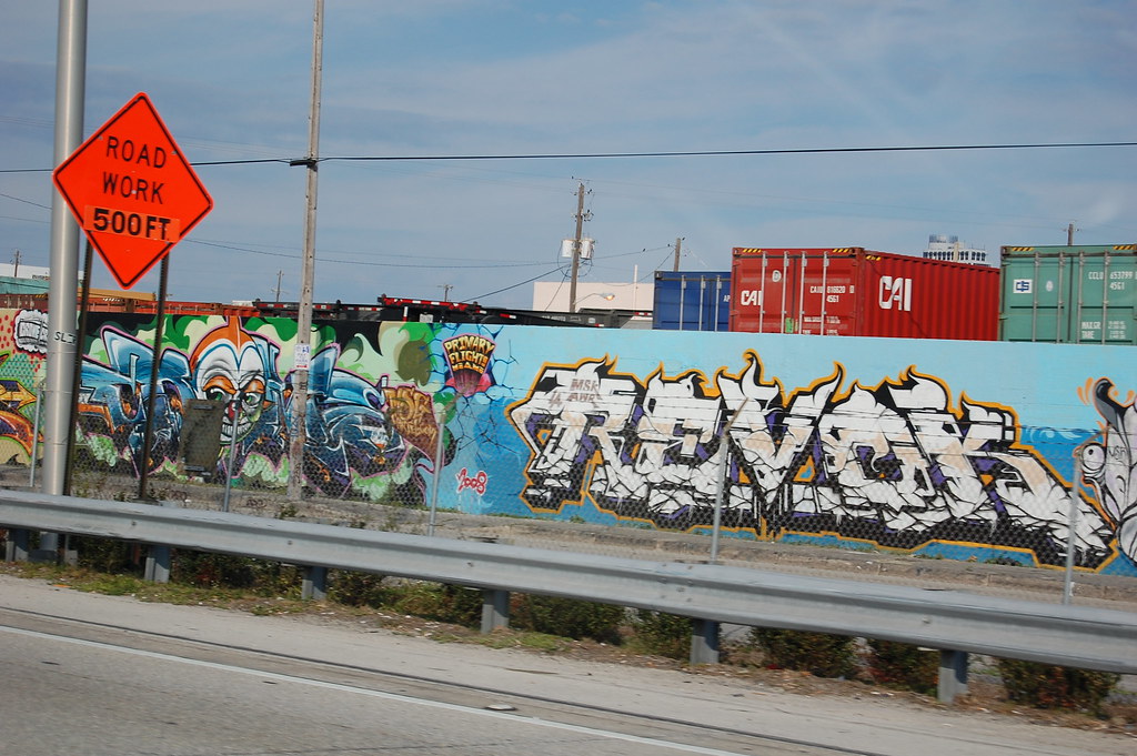 Graffiti Wall (Miami,FL, 95 North) Photography MC Flickr