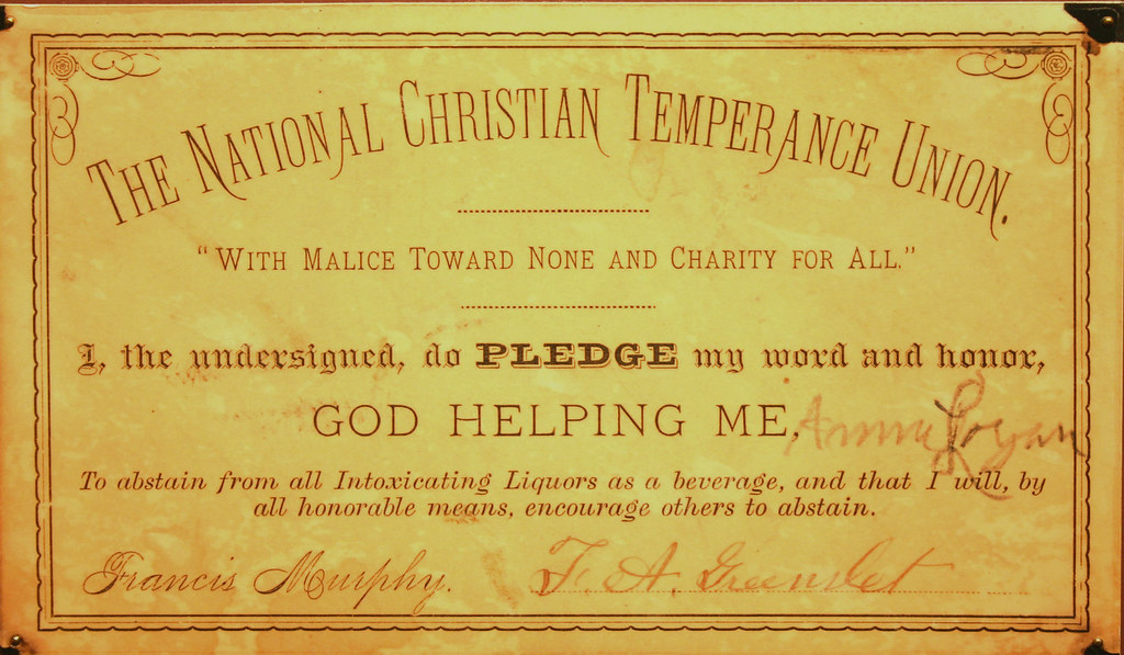 986 National Christian Temperance Union Certificate pledgi… Flickr