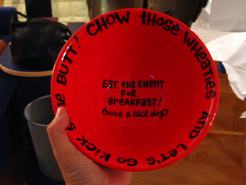 Motivational Cereal Bowl How crazy is that? Too cool! Flickr