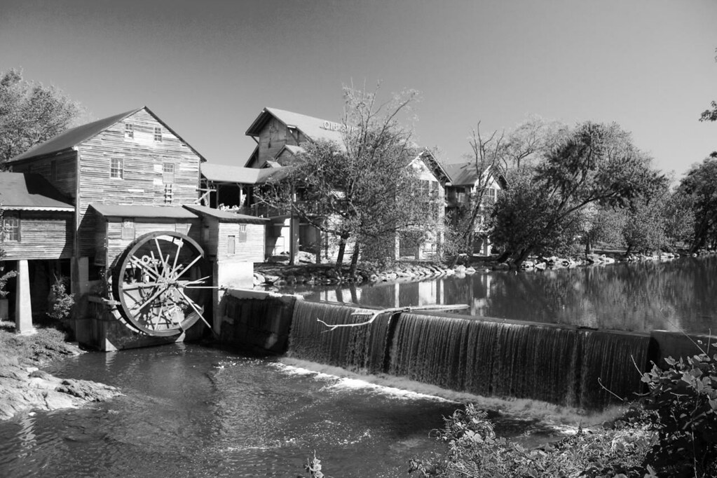 The Old Mill in Black and White The Old Mill Restaurant Flickr