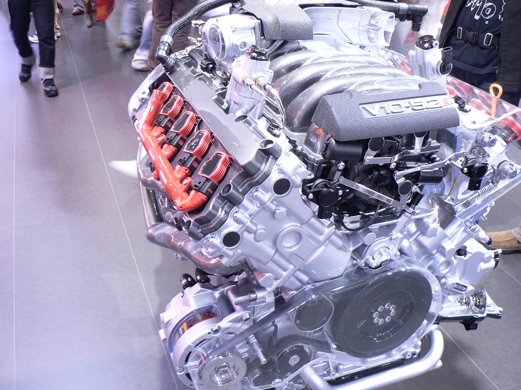 Audi V10 engine | the new Audi V10 engine for the S8. 5.2 li… | Flickr