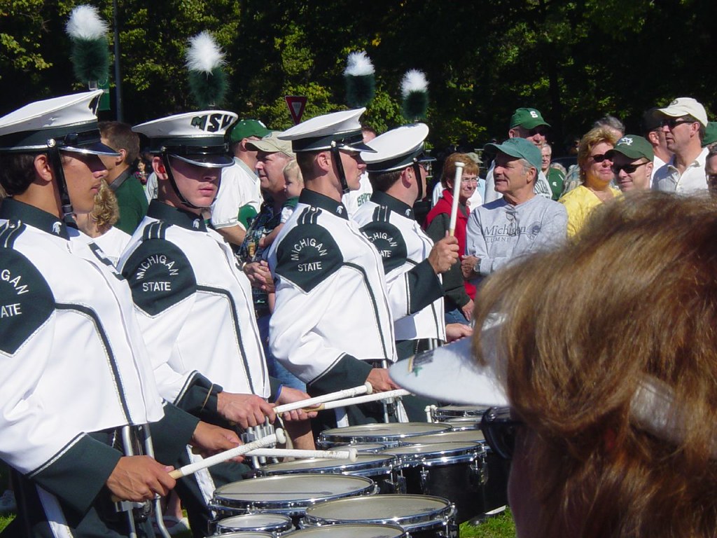 Spartan Marching Band on MSU vs. UM Game Day Troy Hicks Flickr