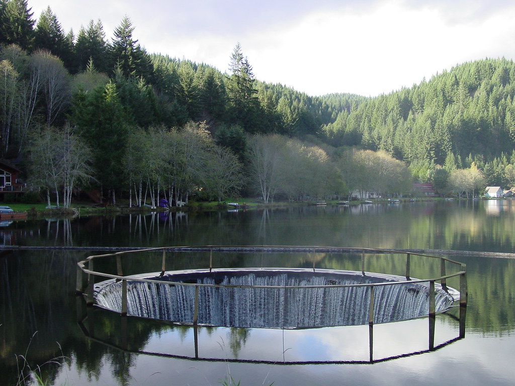 Dam! Fishhawk Lake, Oregon I've never seen such a contra… Flickr