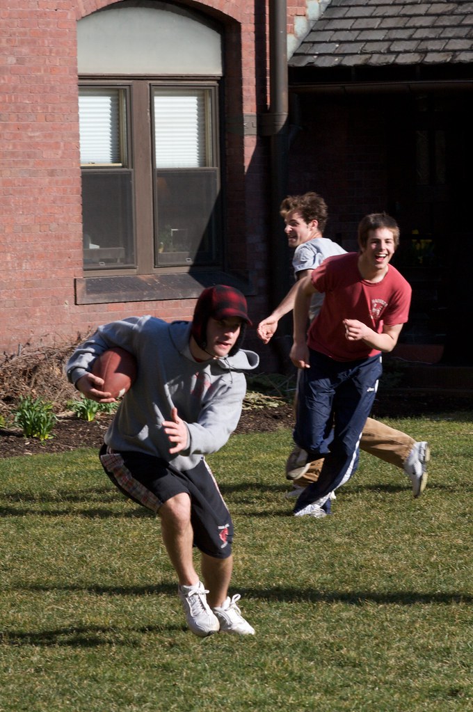Pick Up Football on the Quad Pick up football Peter Flickr