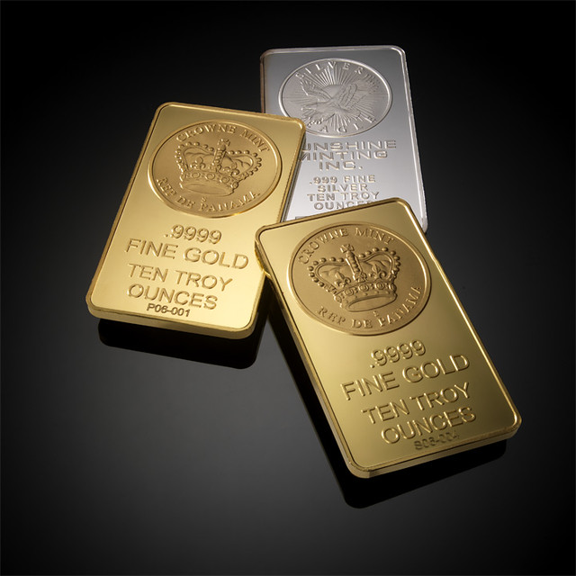 GoldandSilverBars These are the 10oz pure gold bars fro… Flickr