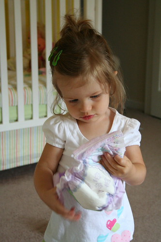 "Change diaper time!" | Lana loves to change her babies' dia… | Flickr