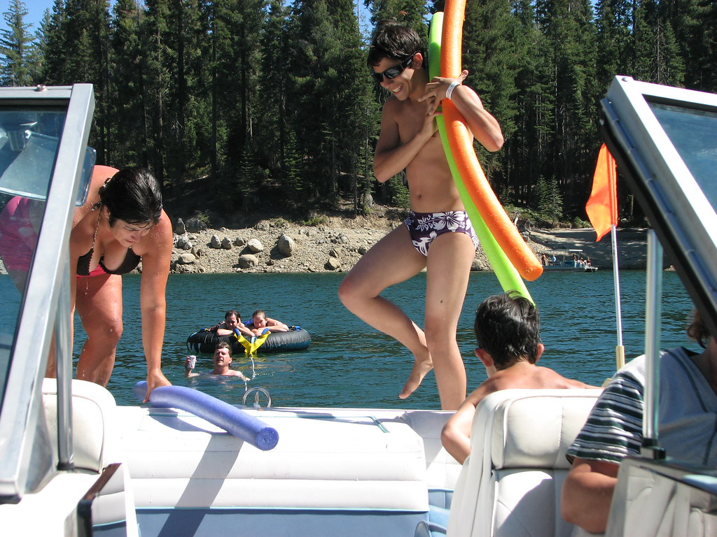 Shaver Lake 2008 Swimming off the boat Bob n Renee Flickr