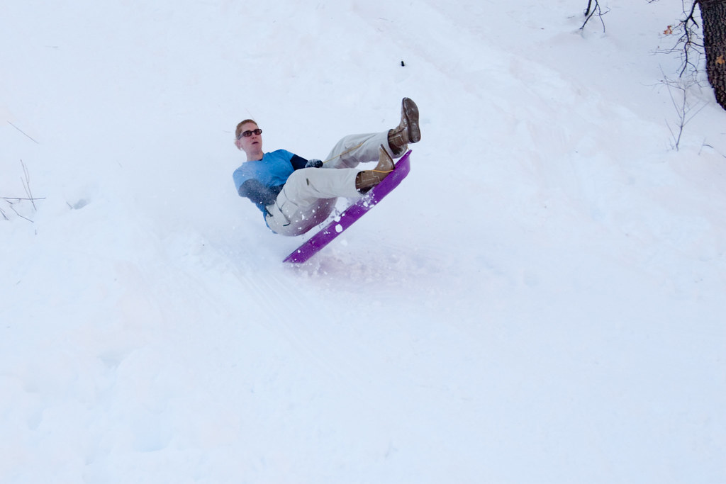 Erin Sledding Big Bear242 And there's some air! Good butt… Flickr