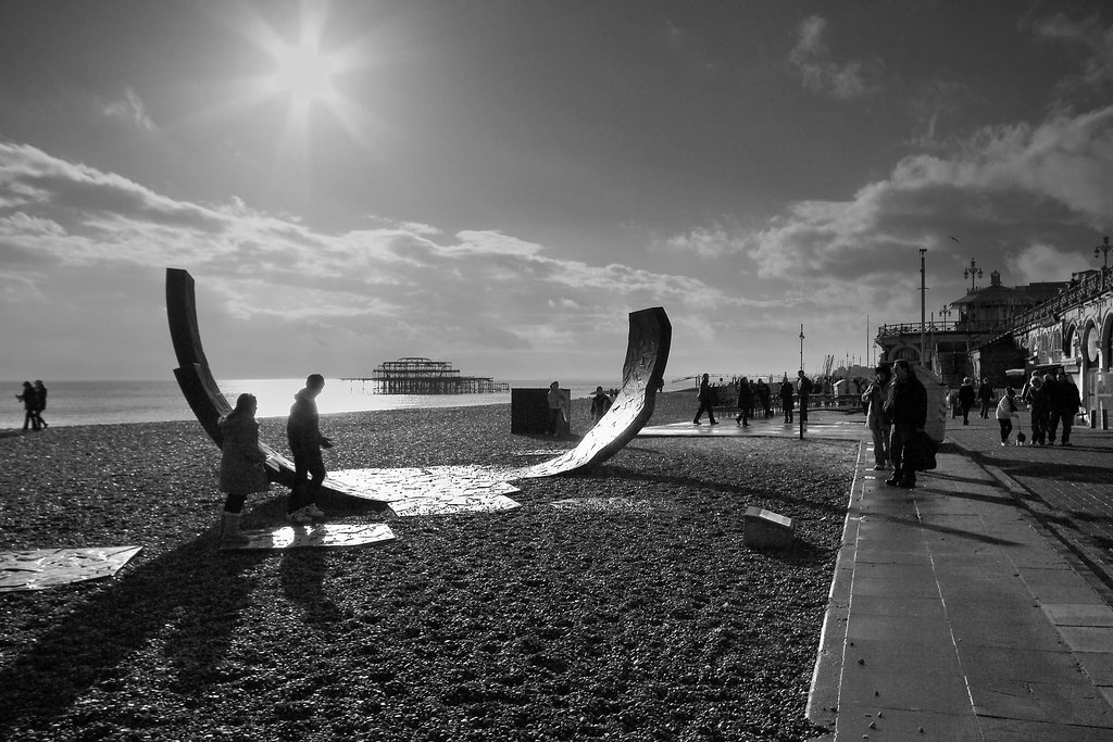 Sculpture on Brighton Seafront II Soundtrack of At The R… Flickr