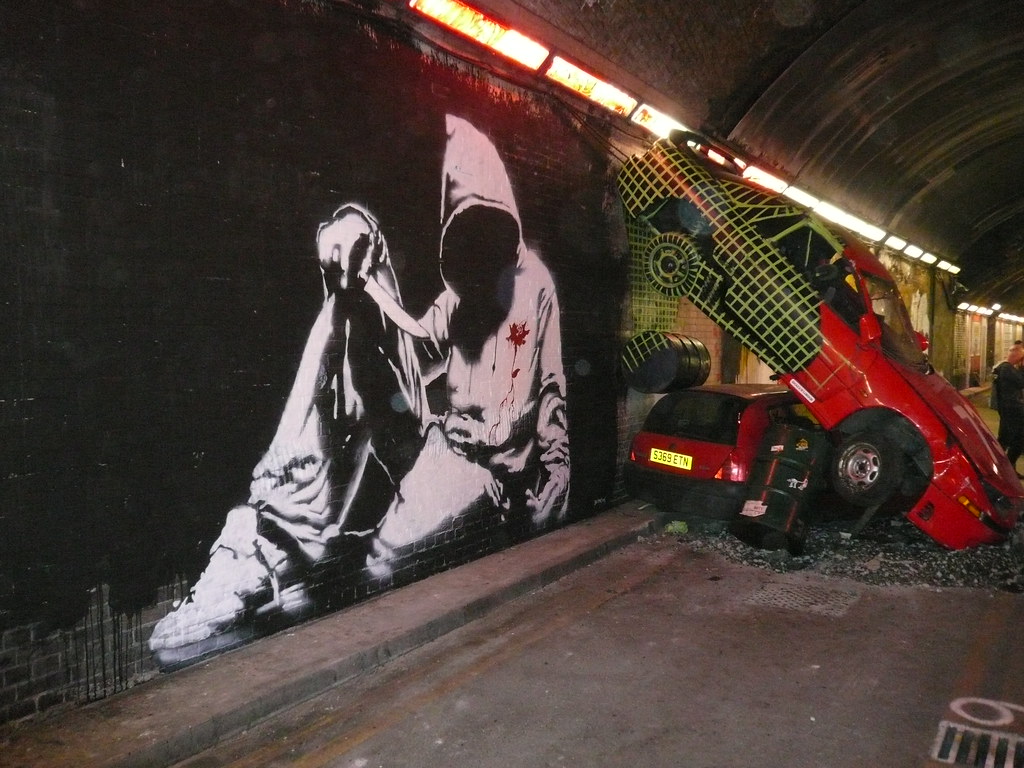 Banksy and Cars Titles and Descriptions to come ) JasonBlait Flickr