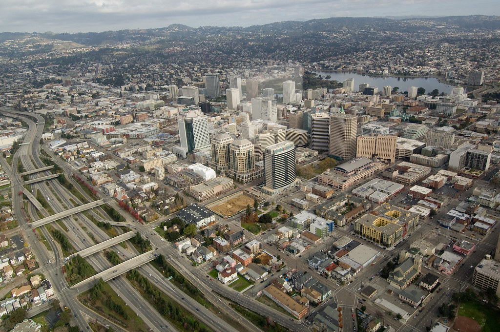 Downtown Oakland Downtown Oakland as seen from the airship… Chris