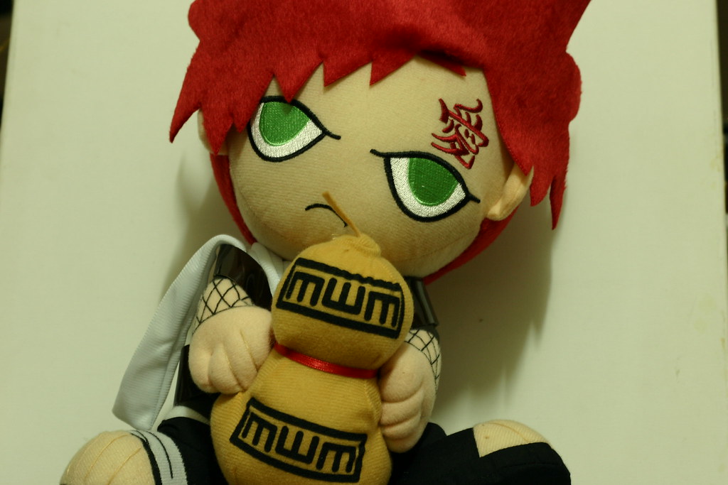 gaara plush jinchuriki of the sand. Host to Shukaku. noe berden