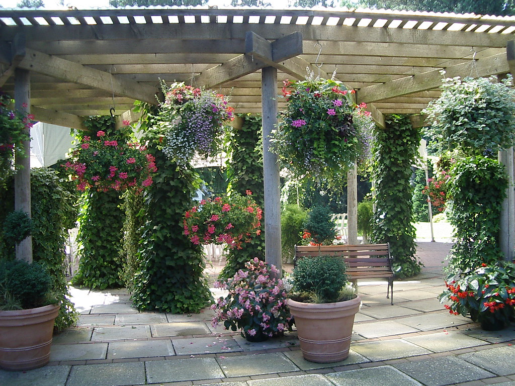 Minter Gardens 9 Pavilion of hanging baskets. Careann Flickr