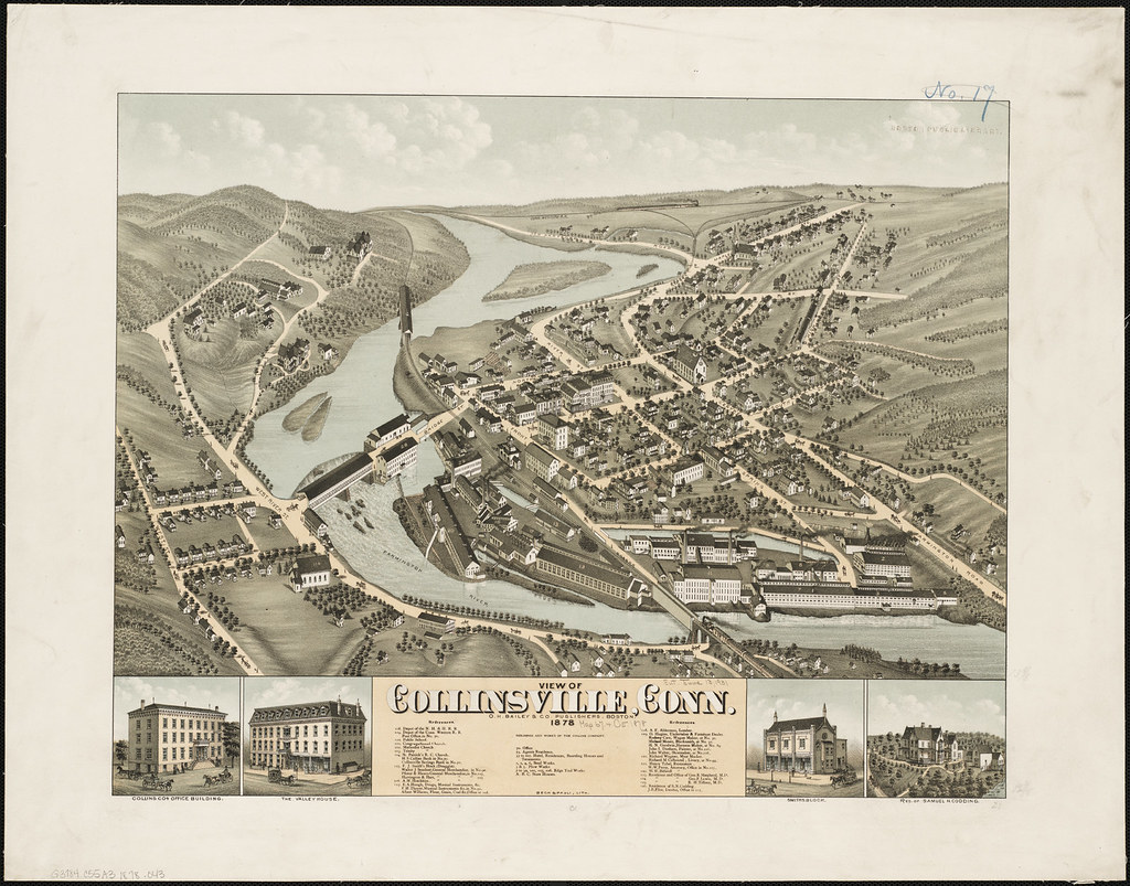 View of Collinsville, Conn. Zoom into this map at maps.bpl… Flickr
