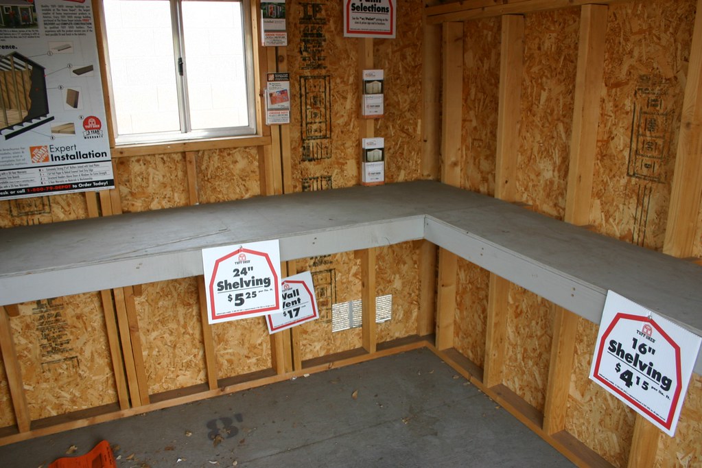 Tuff Shed Shelving Tuff Shed shelving, window and wall ven… Flickr