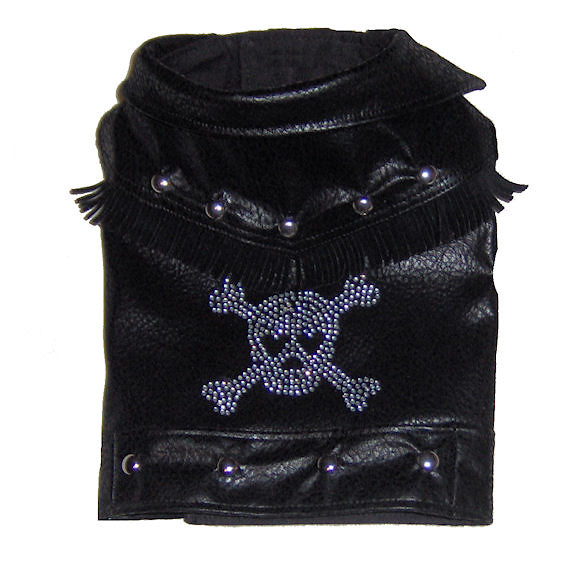 Biker Dog Vest Leather biker vest/jacket for your dog