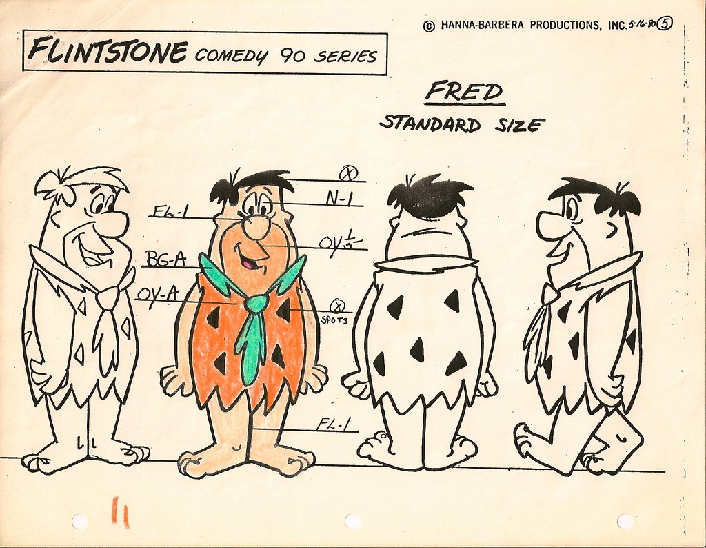 HANNA BARBERA, Fred Flintstone Flintstones Animation Model… Flickr
